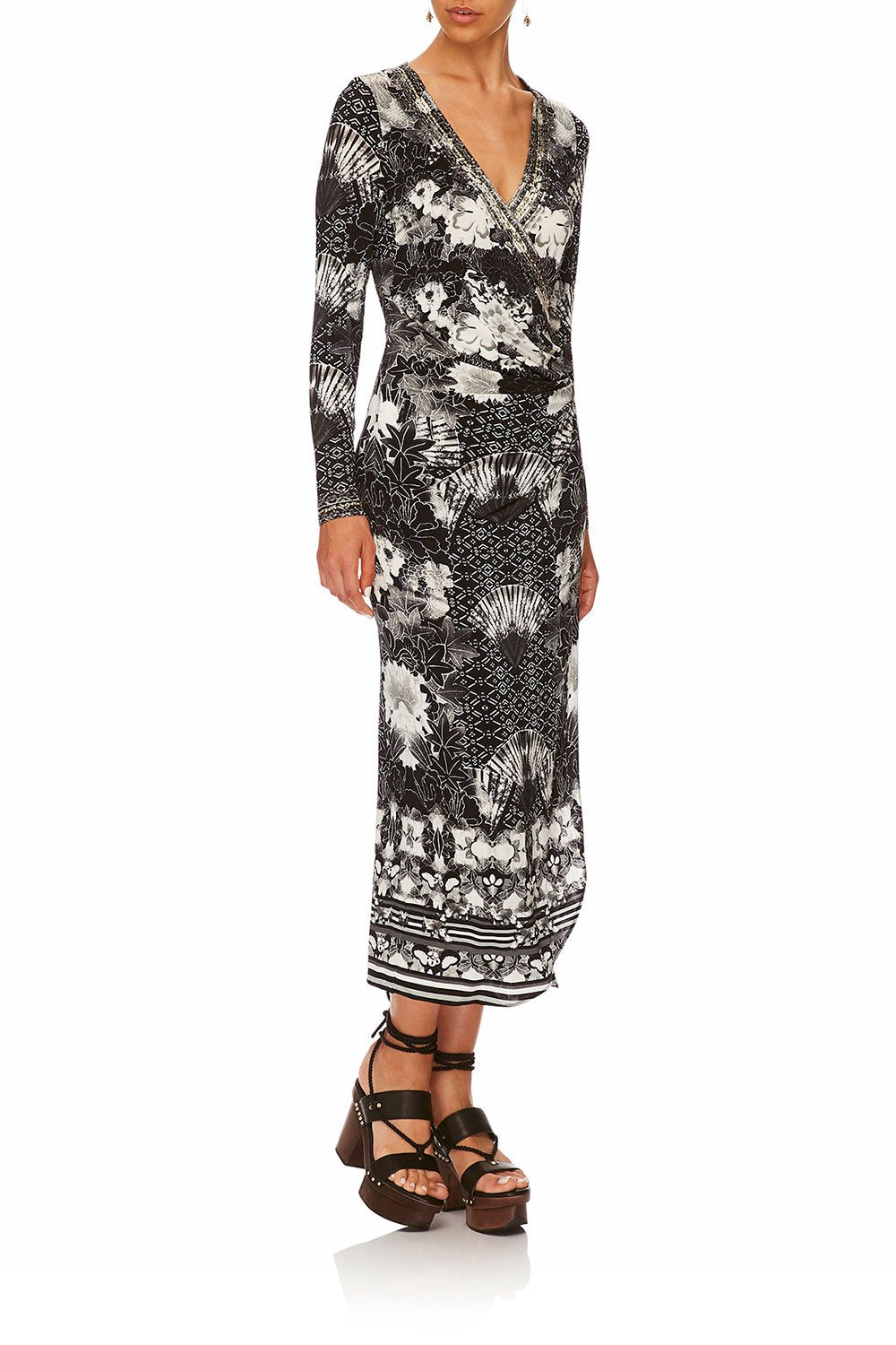 CAMILLA WILD MOONCHILD WRAP DRESS W TIE