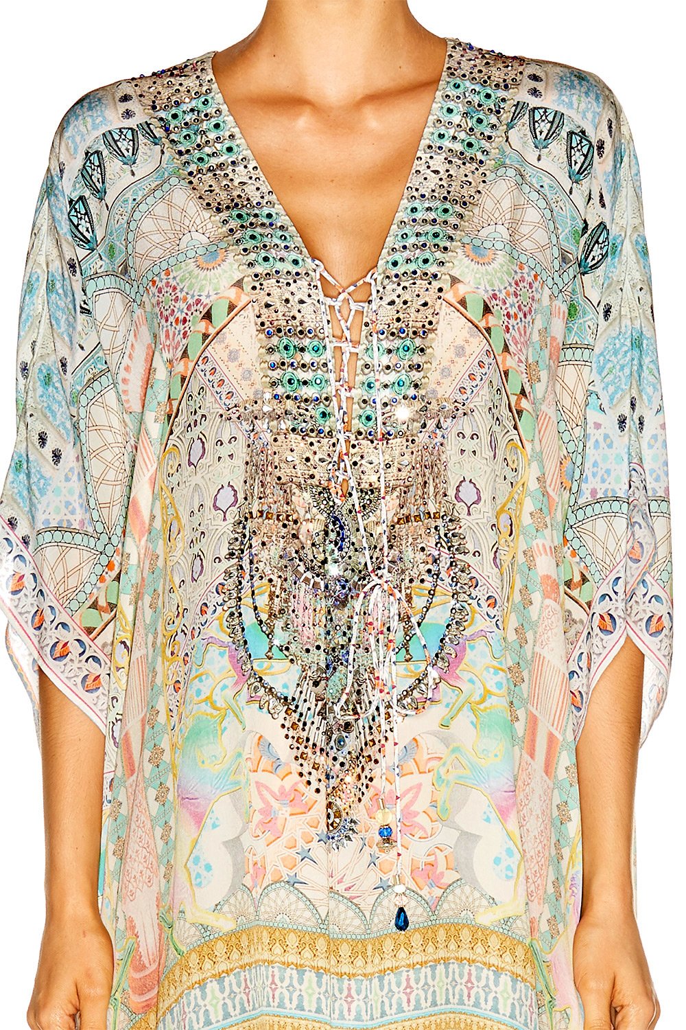 MY DUBAI DREAM SHORT LACE UP KAFTAN