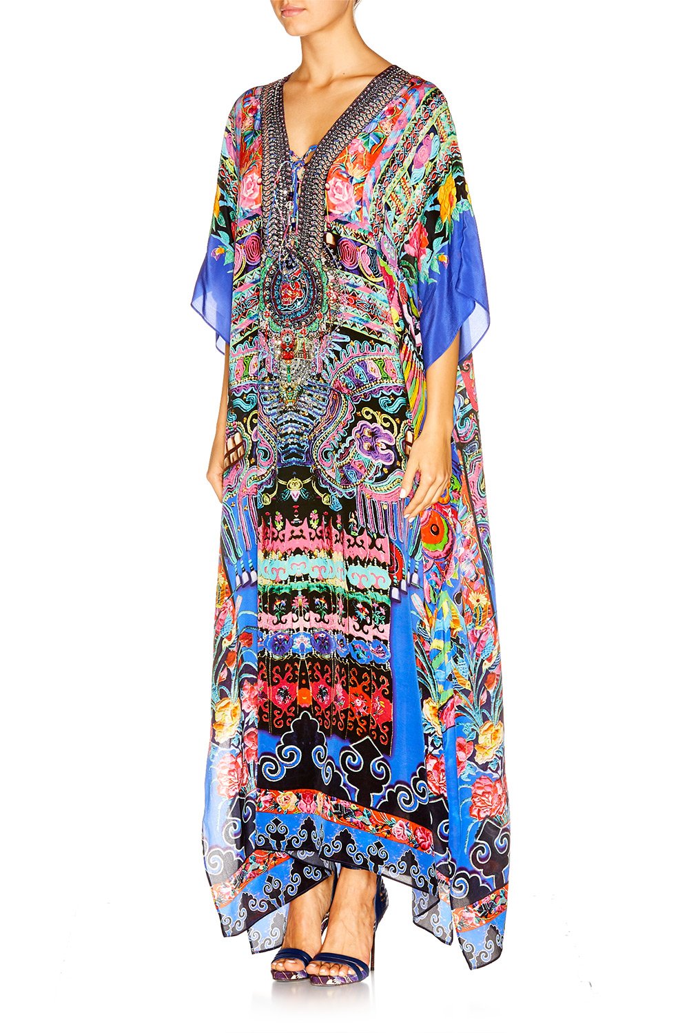 PRETTY PRECESSION LONG LACE UP KAFTAN