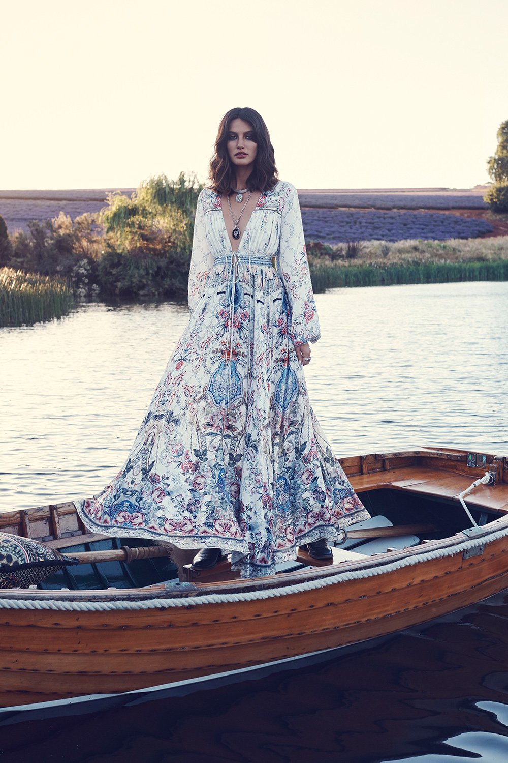 PEASANT DRESS WITH TIE FRONT SOUTHERN BELLE