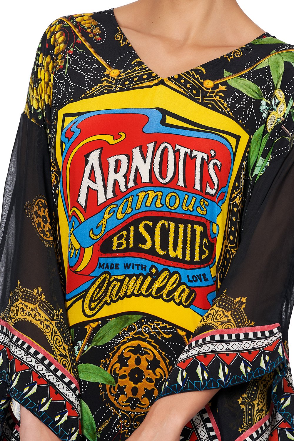 KAFTAN WITH SHEER SLEEVE ARNOTTS