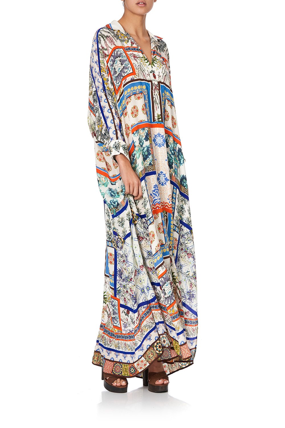 LONG COLLARED KAFTAN GONE COAST