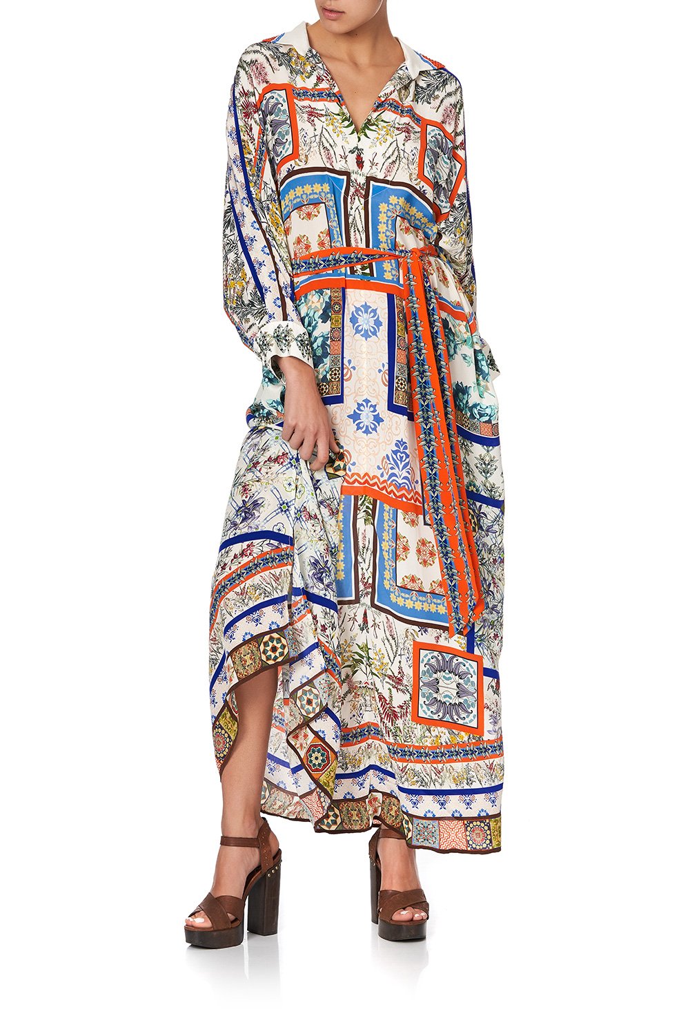 LONG COLLARED KAFTAN GONE COAST
