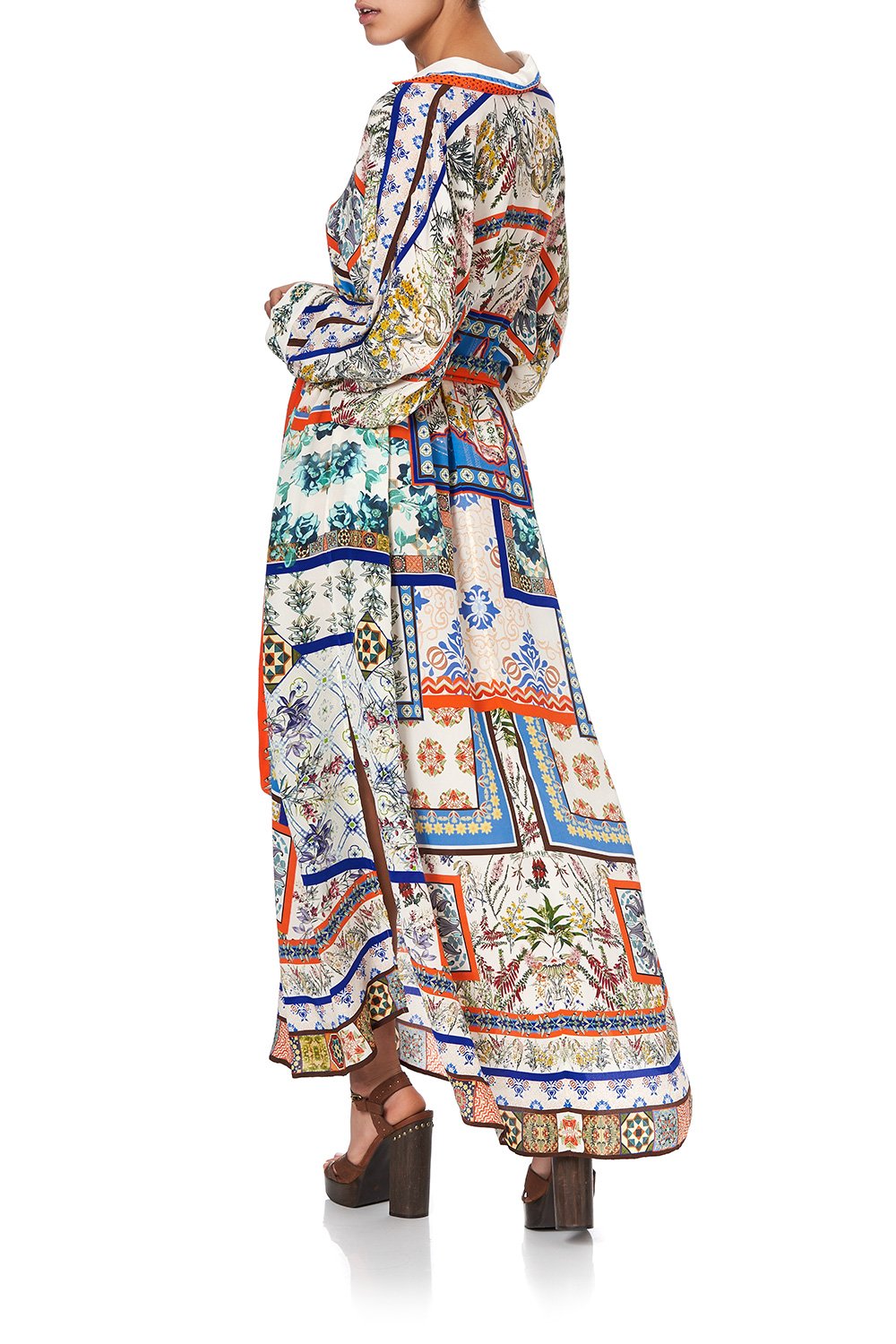 LONG COLLARED KAFTAN GONE COAST