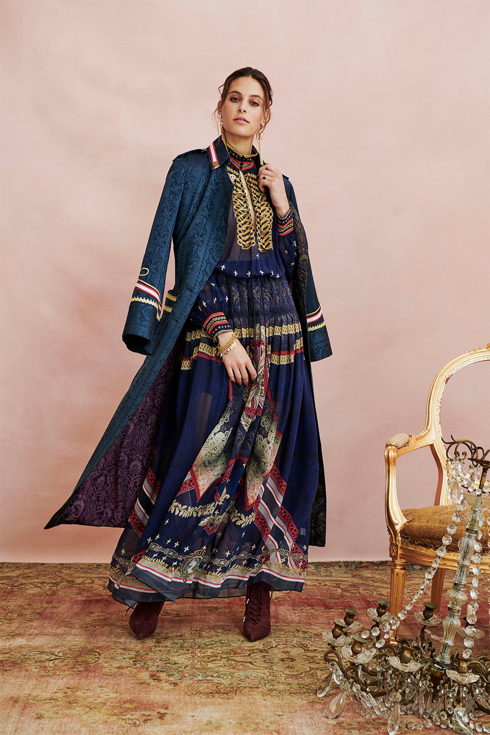 LONG MILITARY COAT THIS CHARMING WOMAN