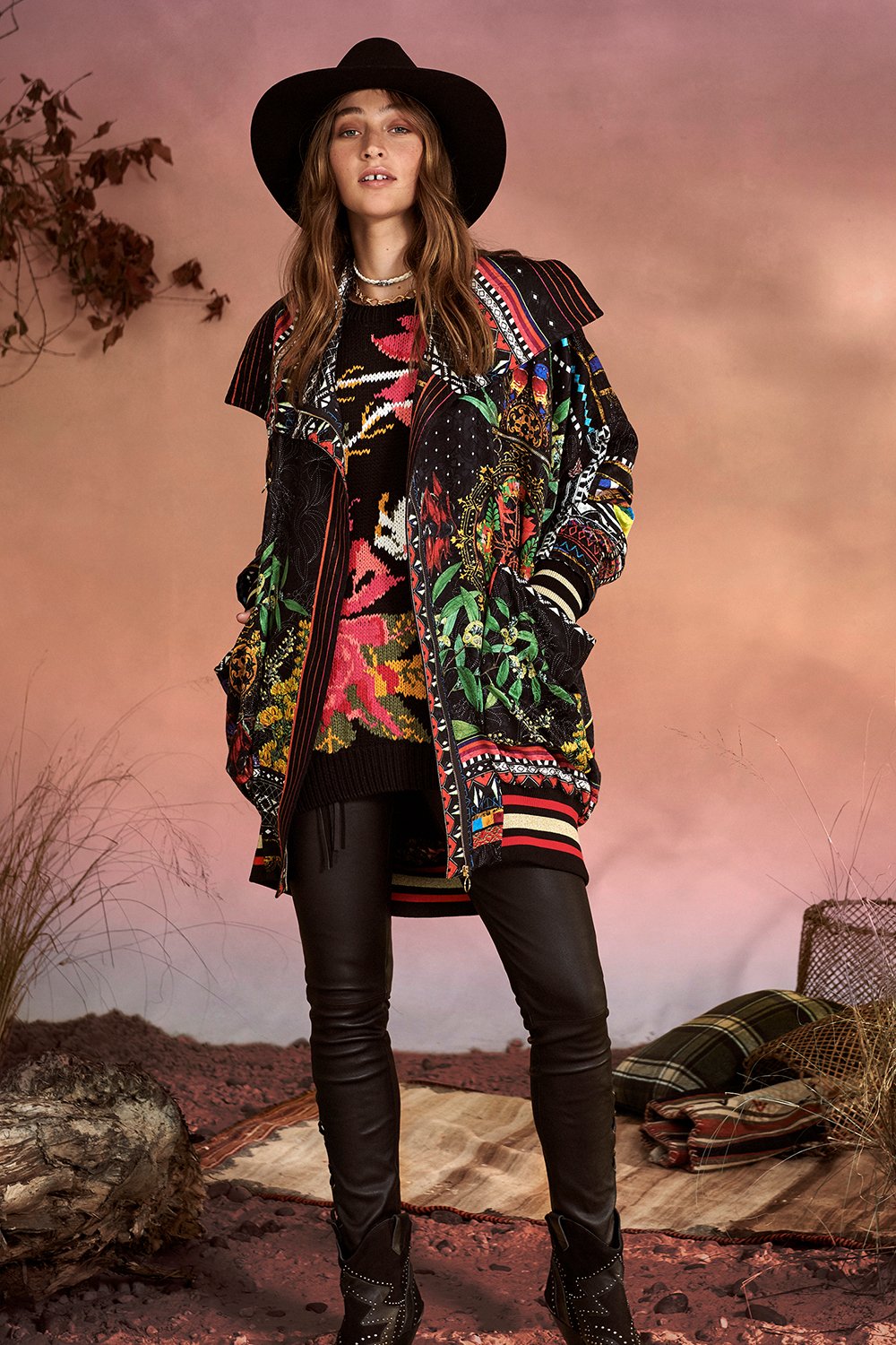 PARKA JACKET WITH RIB BLACKHEATH BETTY