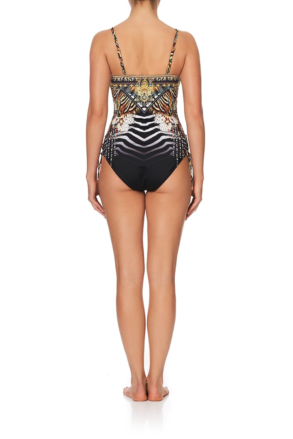 LACE UP BANDEAU ONE PIECE LOST PARADISE