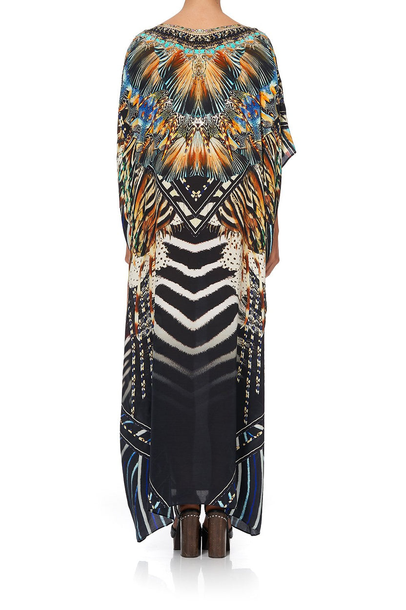 HIGH NECK RUFFLE KAFTAN LOST CITY