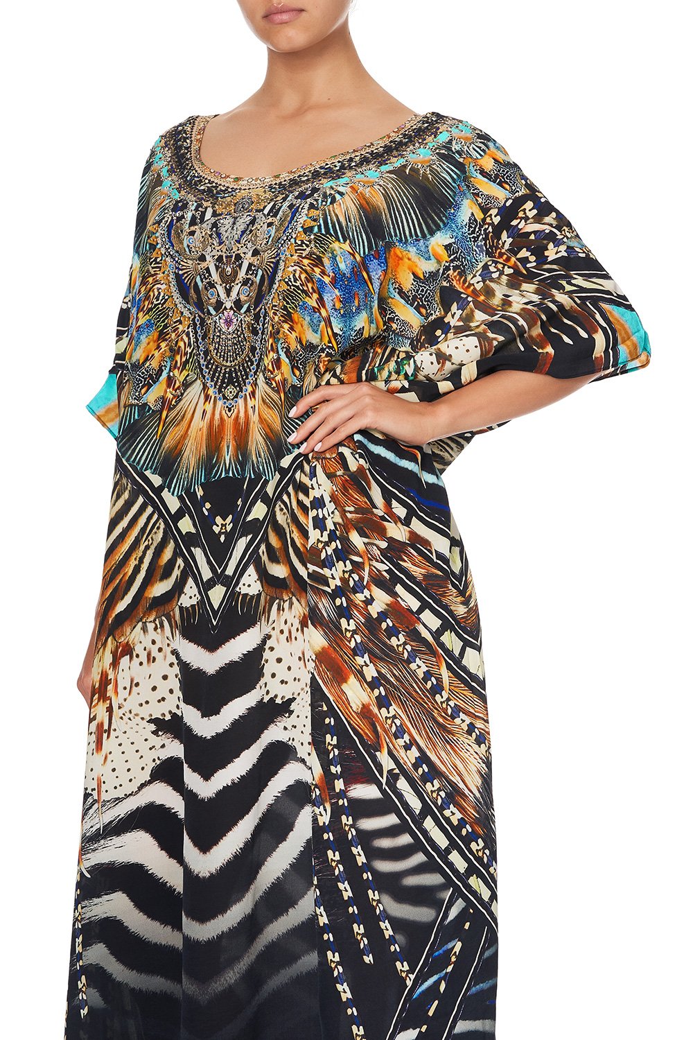 ROUND NECK KAFTAN LOST PARADISE