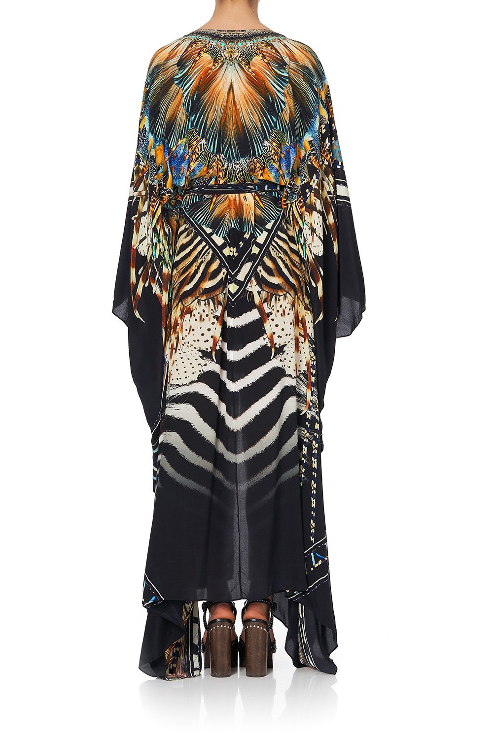 SPLIT HEM LACE UP KAFTAN LOST PARADISE