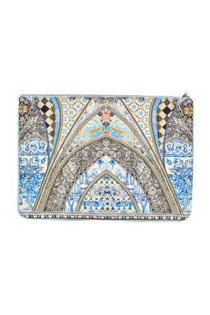 LOST IN A DREAM LARGE CANVAS CLUTCH