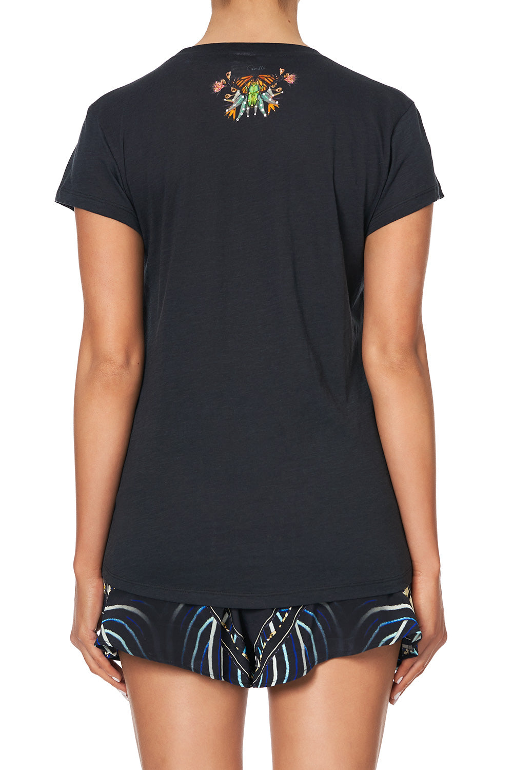 CURVED HEM FITTED TEE LOST PARADISE