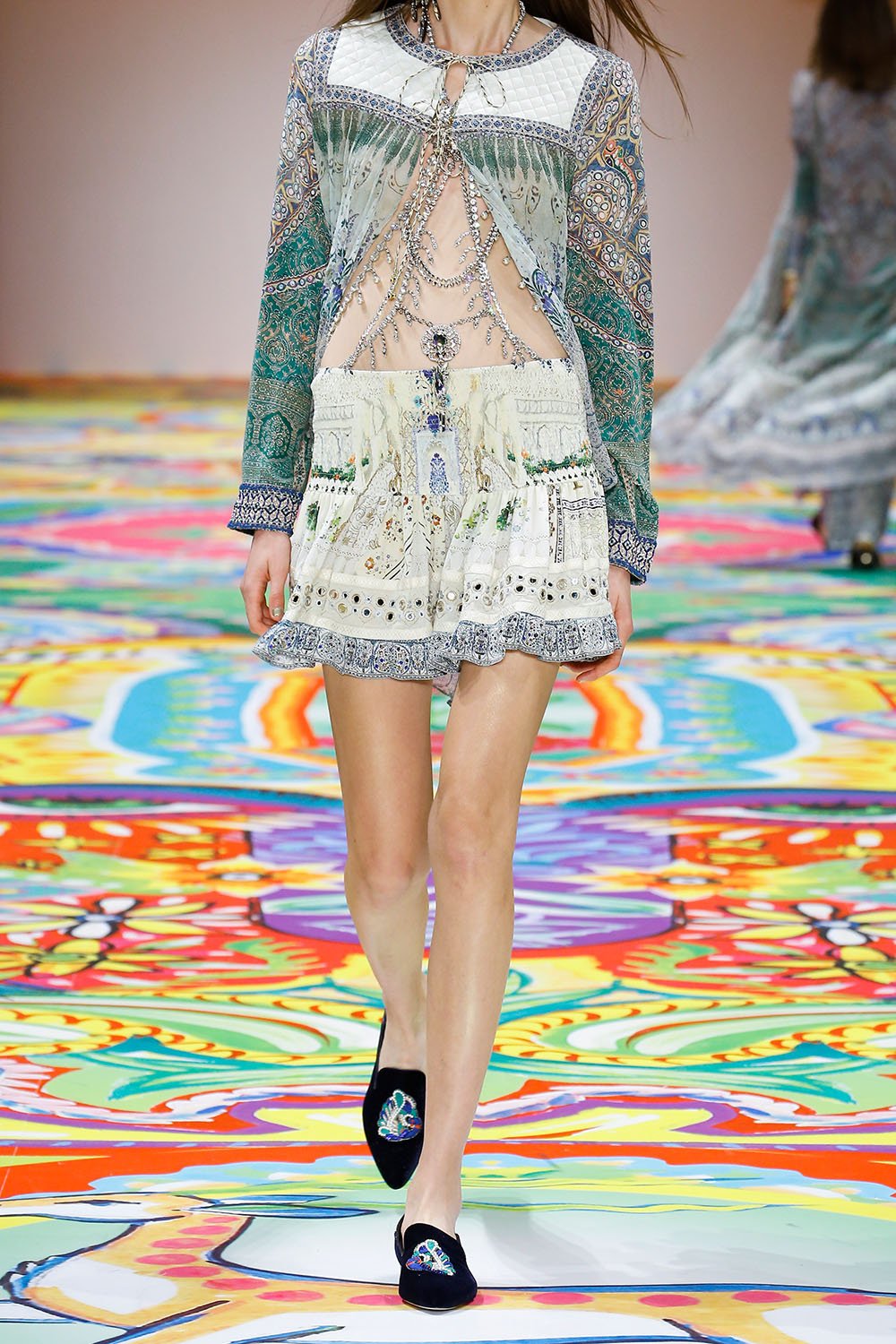 BREAKFAST WITH SILVIA SHORT SHIRRED SKIRT