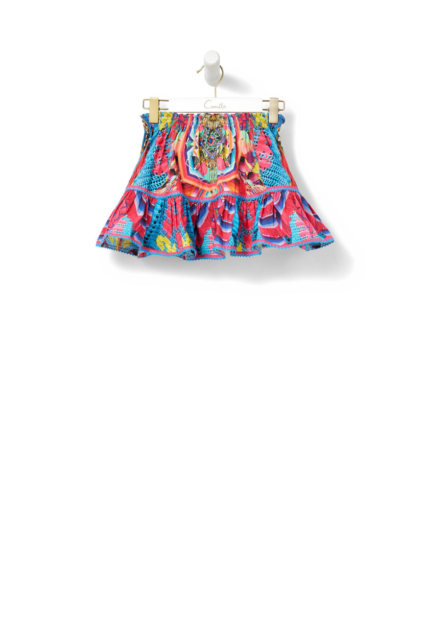 SHORT FRILL HEM SKIRT MS MOCHILLA
