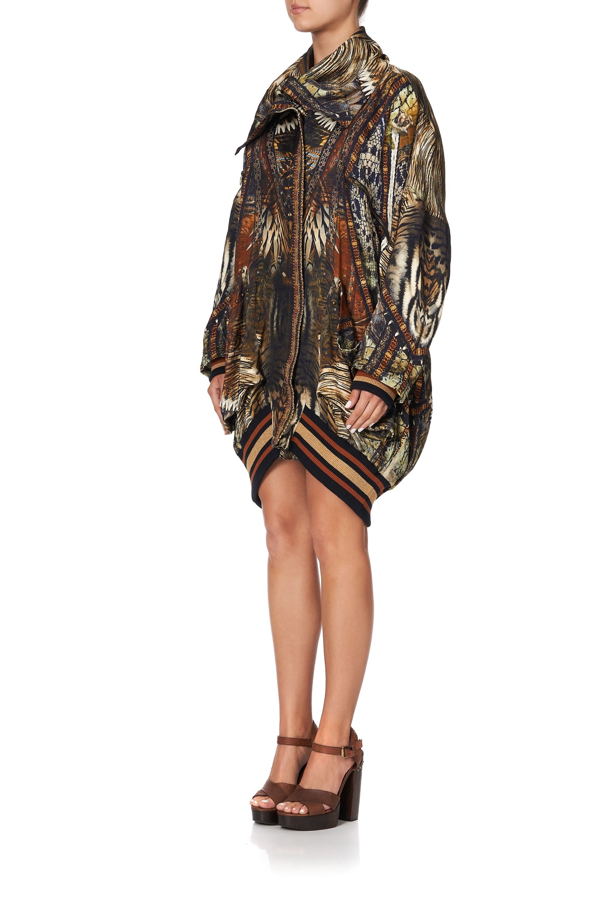 PARKA JACKET WITH RIB KAKADU CALLING