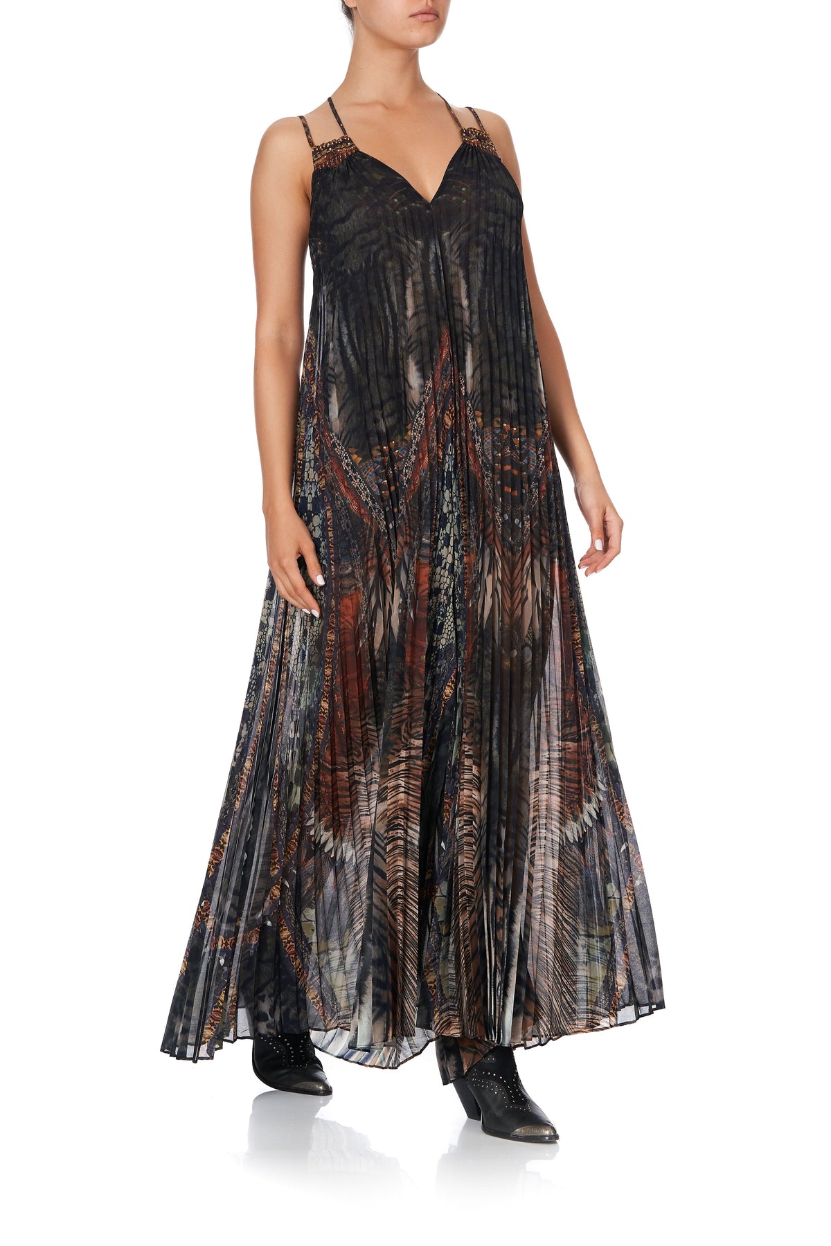 PLEATED JUMPSUIT WITH YOKE KAKADU CALLING