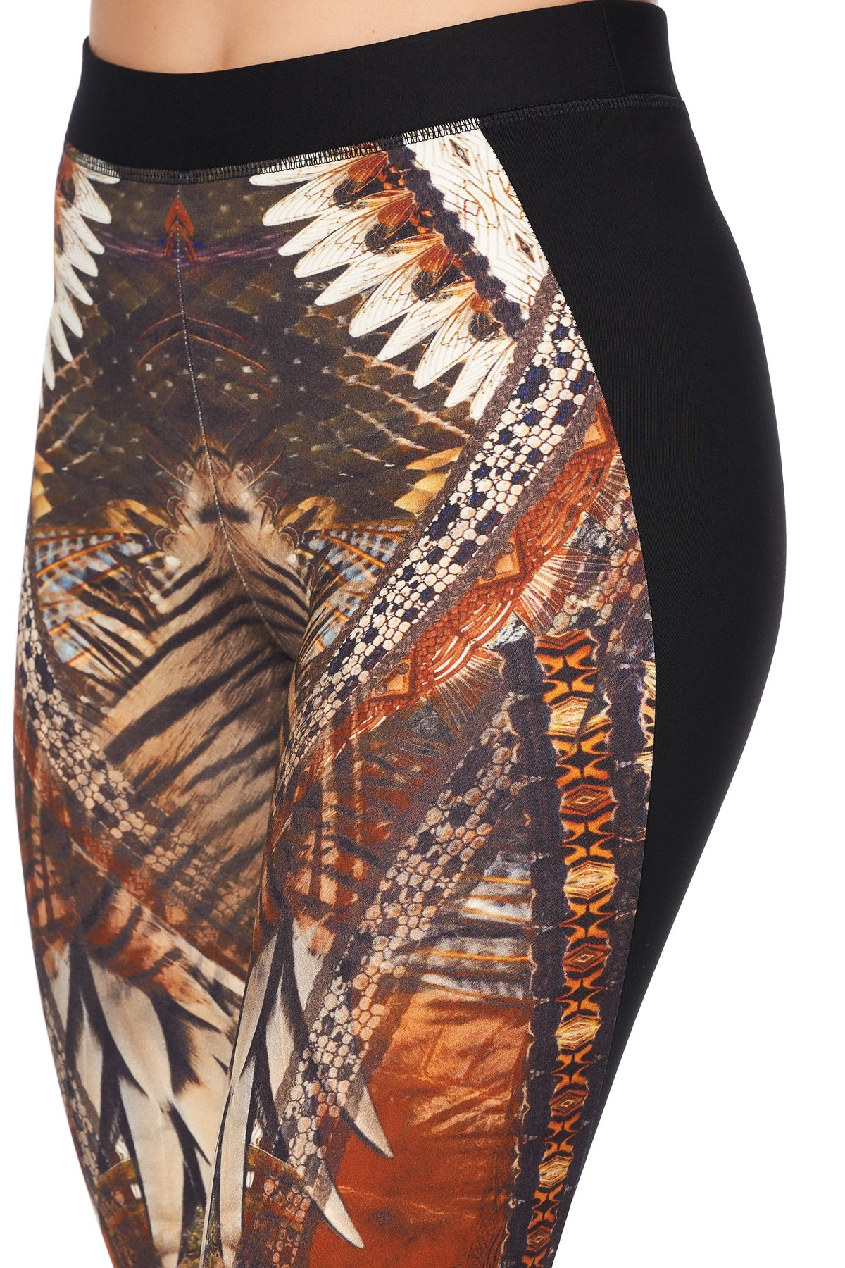 PONTE LEGGING WITH CURVED SEAM KAKADU CALLING