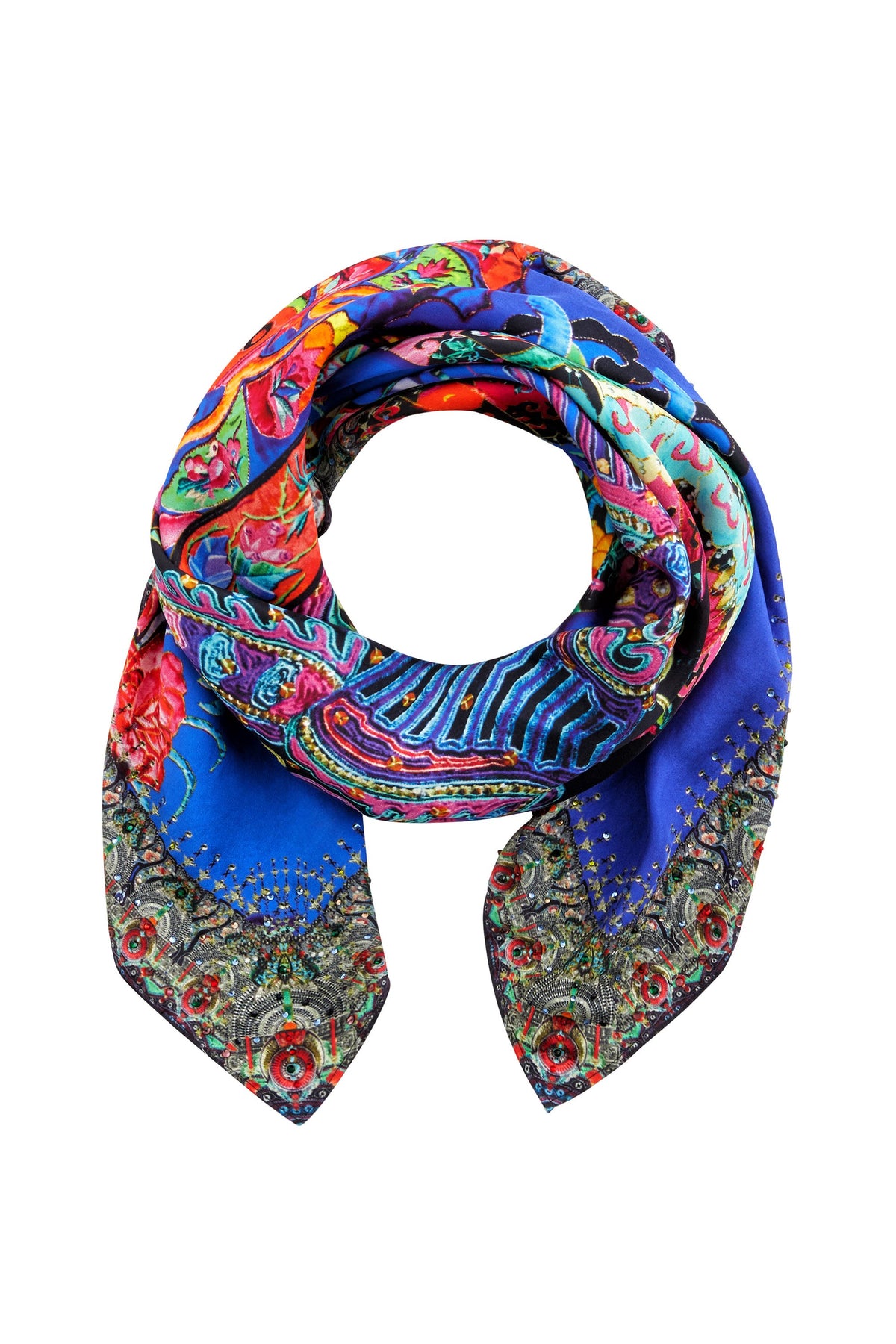 PRETTY PRECESSION LARGE SQUARE SCARF