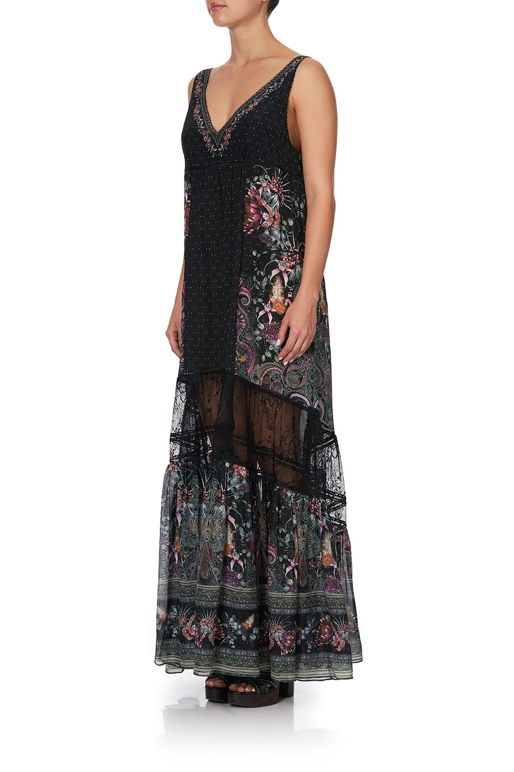 SPLICED MAXI DRESS RESTLESS NIGHTS