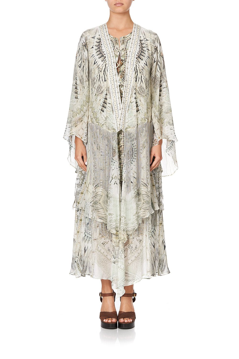 ROBE WITH DOUBLE LAYERED HEM DAINTREE DREAMING