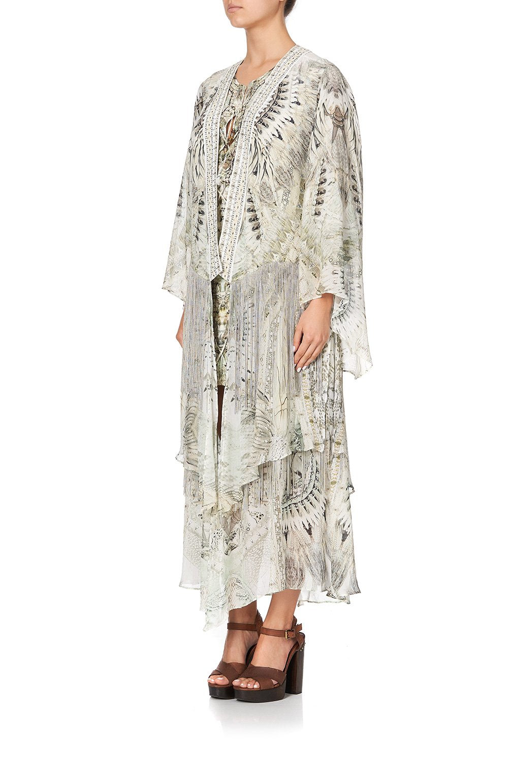 ROBE WITH DOUBLE LAYERED HEM DAINTREE DREAMING