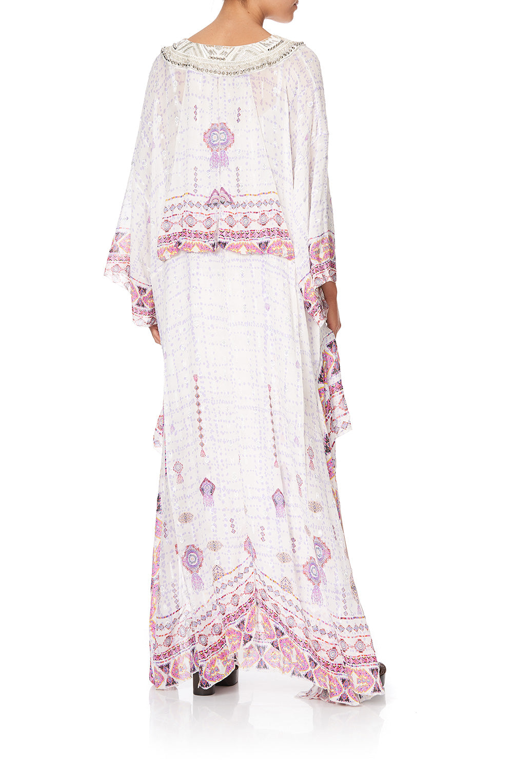 SHEER KAFTAN WITH TIE AND SLIP TANAMI ROAD
