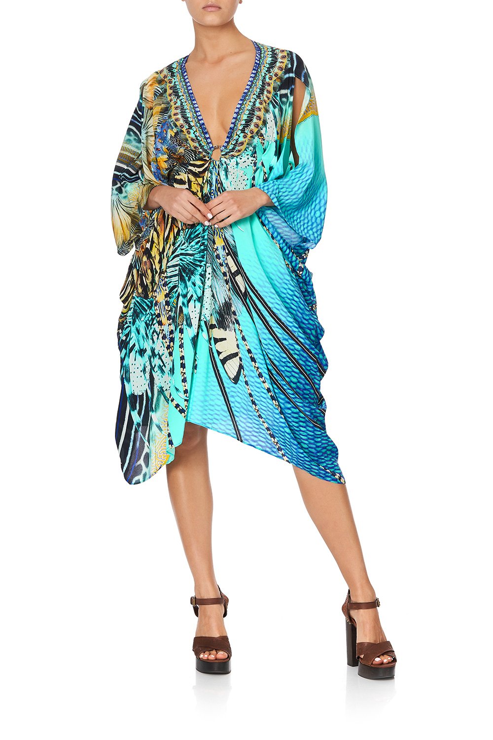 SHORT KAFTAN WITH HARDWARE MARINE QUEEN