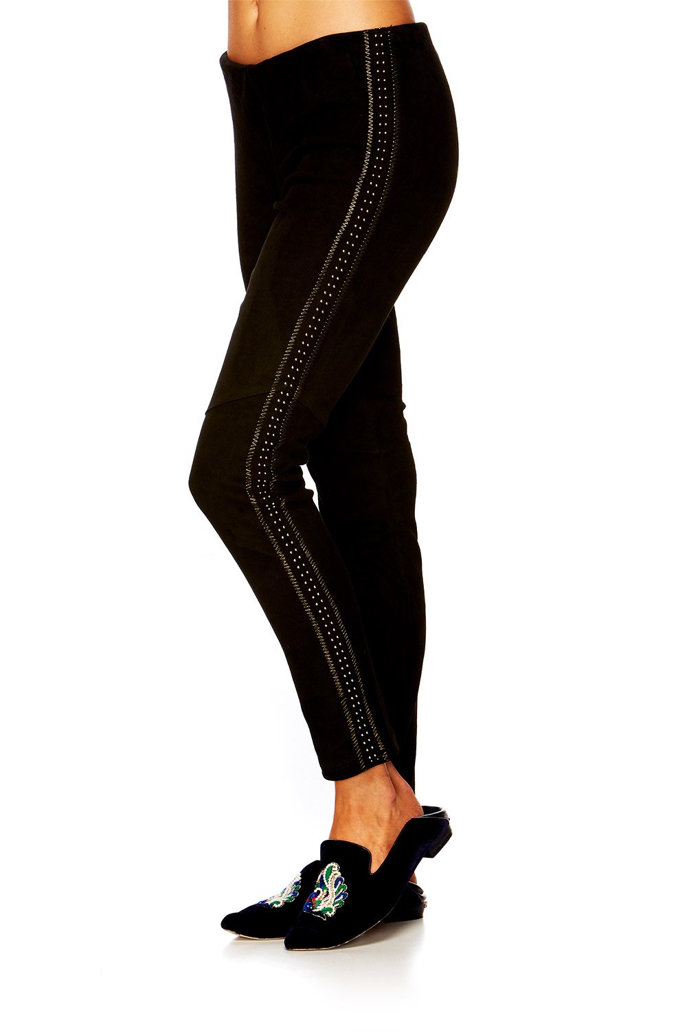 STRETCH LEATHER LEGGINGS CHAMBER OF REFLECTIONS – CAMILLA