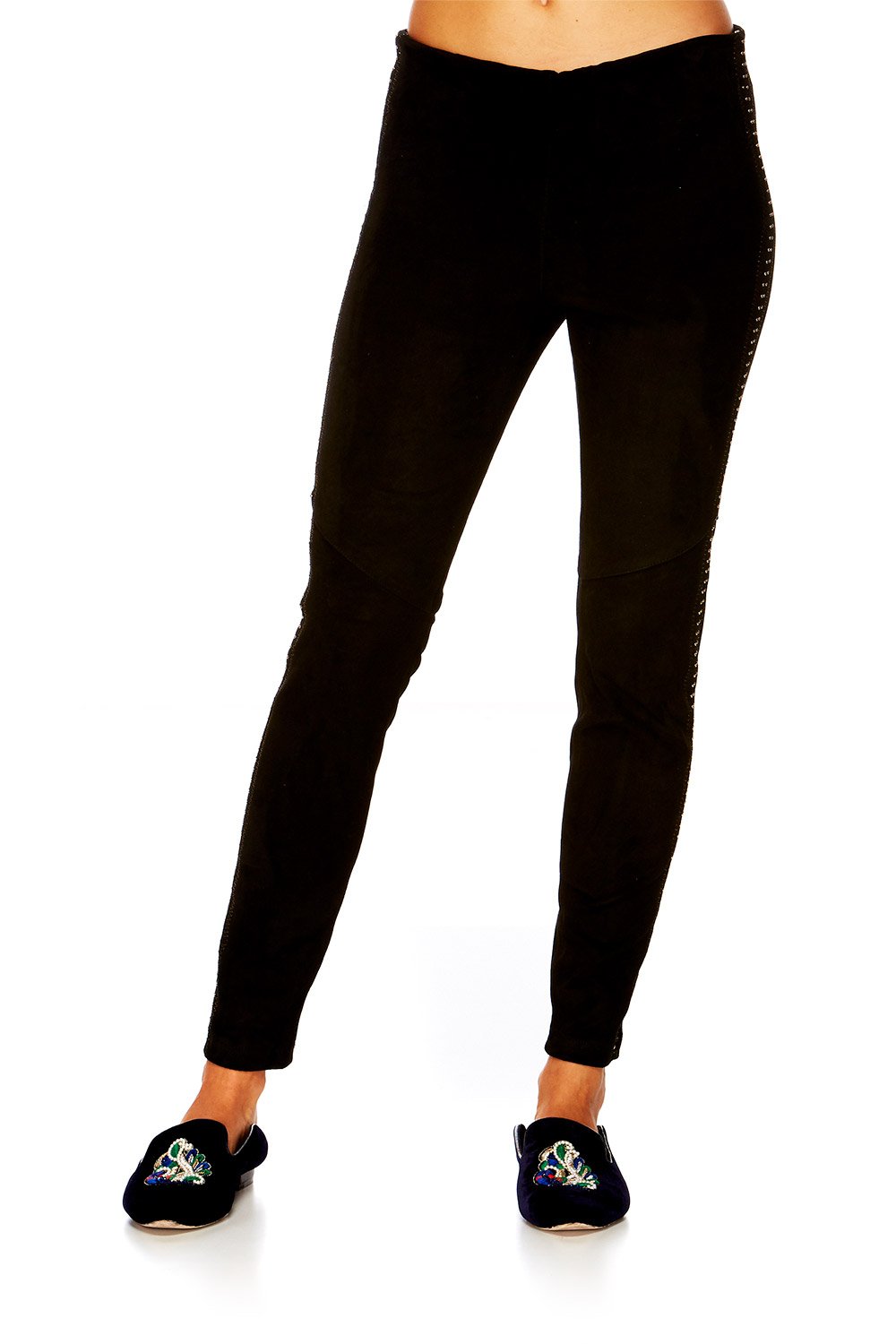 CHAMBER OF REFLECTIONS STRETCH LEATHER LEGGINGS