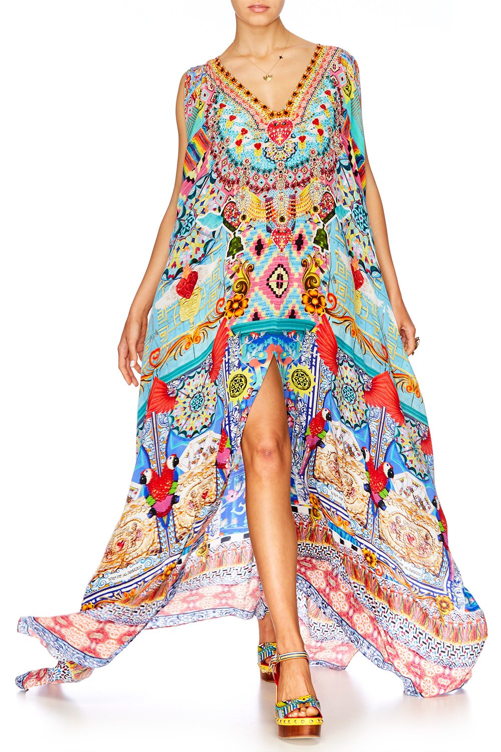 CLOSE TO MY HEART SPLIT FRONT & SLEEVE KAFTAN