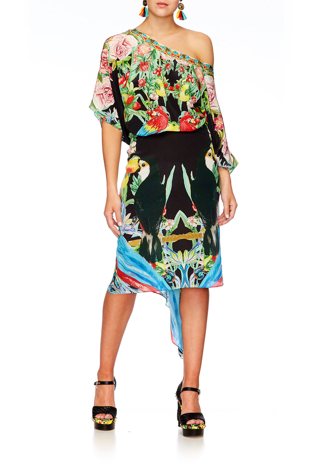 TOUCAN PLAY ROUND NECK KAFTAN