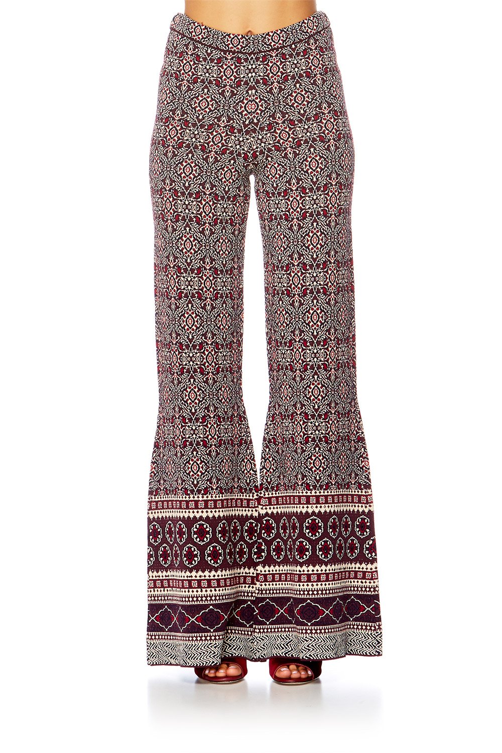 FLARED KNIT PANT MAPPED OUT – CAMILLA