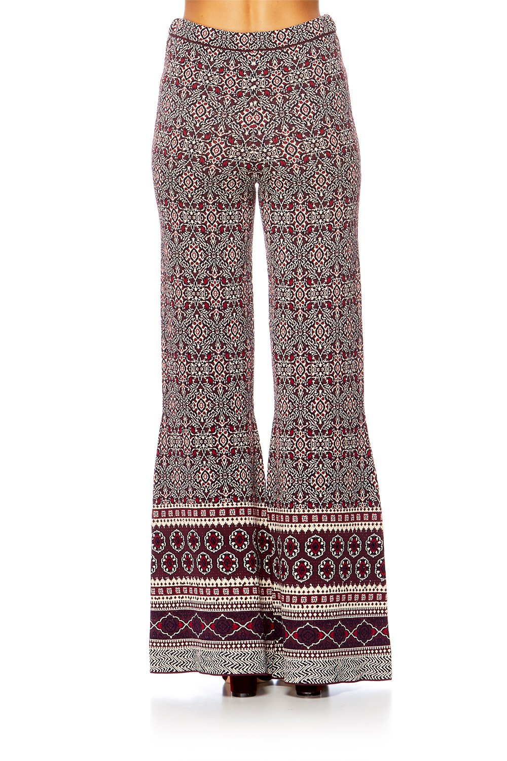 FLARED KNIT PANT MAPPED OUT – CAMILLA