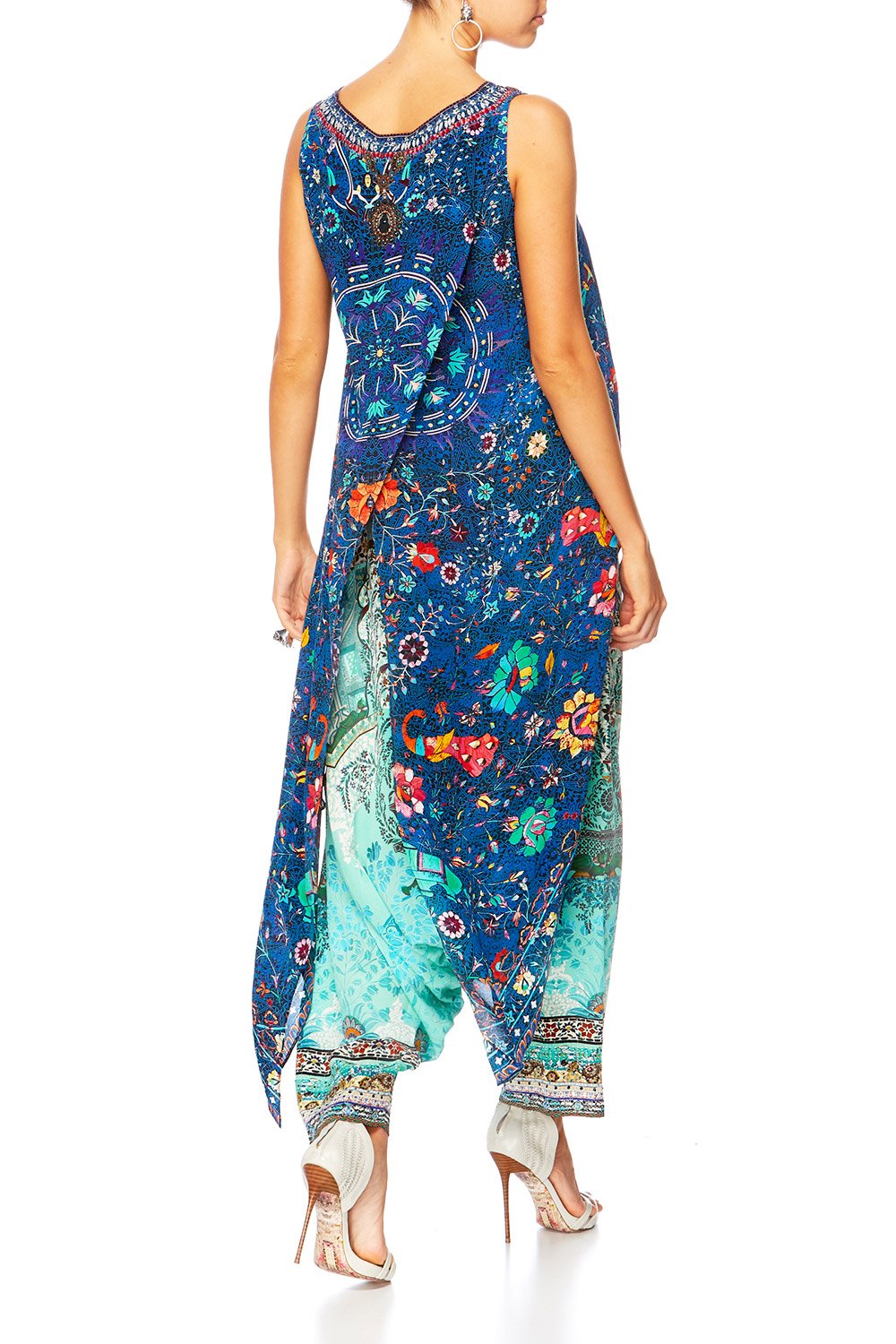 KINDNESS KALEIDOSCOPE HIGH LOW CROSS OVERLAY TOP