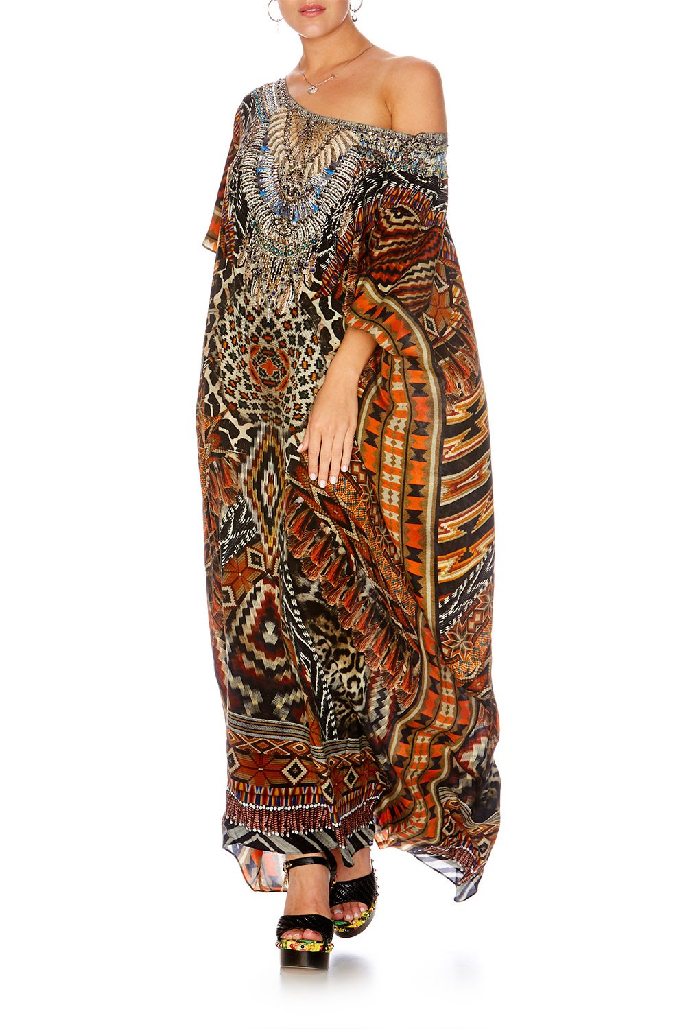 DAWN OF TIME ROUND NECK KAFTAN