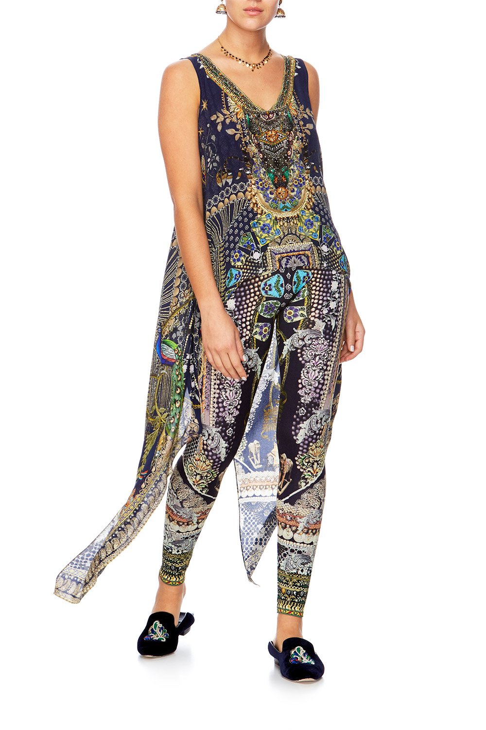 CHILDREN OF THE WORLD HIGH LOW CROSS BACK TOP