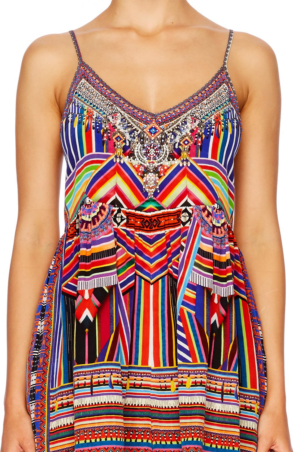 TSACHILA BLESSING GATHERED PLAYSUIT