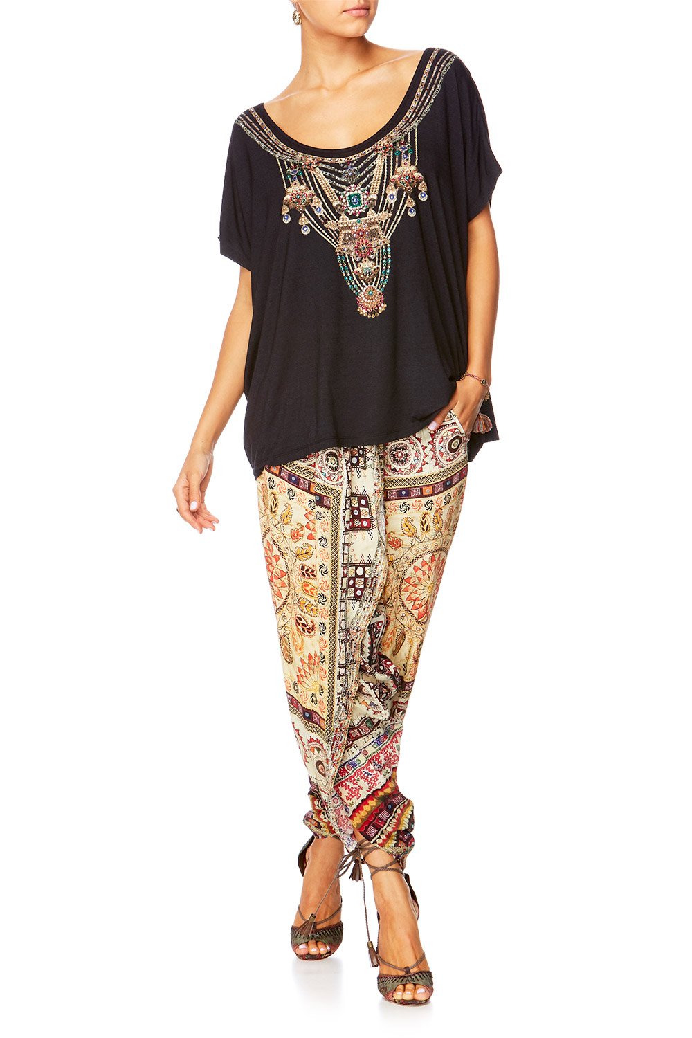 INDIANA FRANKS WIDE ROUND NECK T-SHIRT