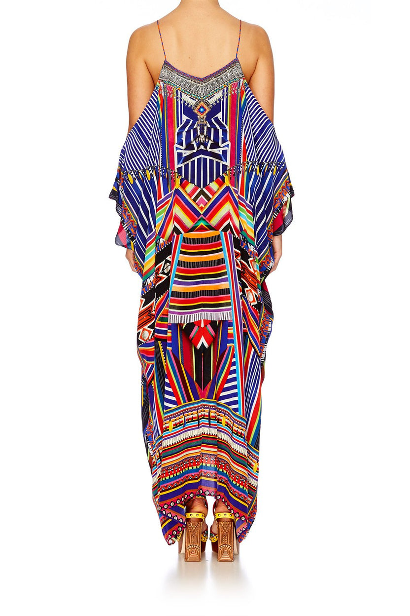 SHOESTRING STRAP KAFTAN GIRL IN THE GARDEN