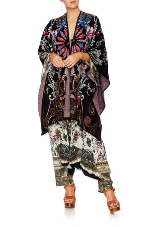 DANCING IN THE DARK OVERSIZED THROWOVER PONCHO