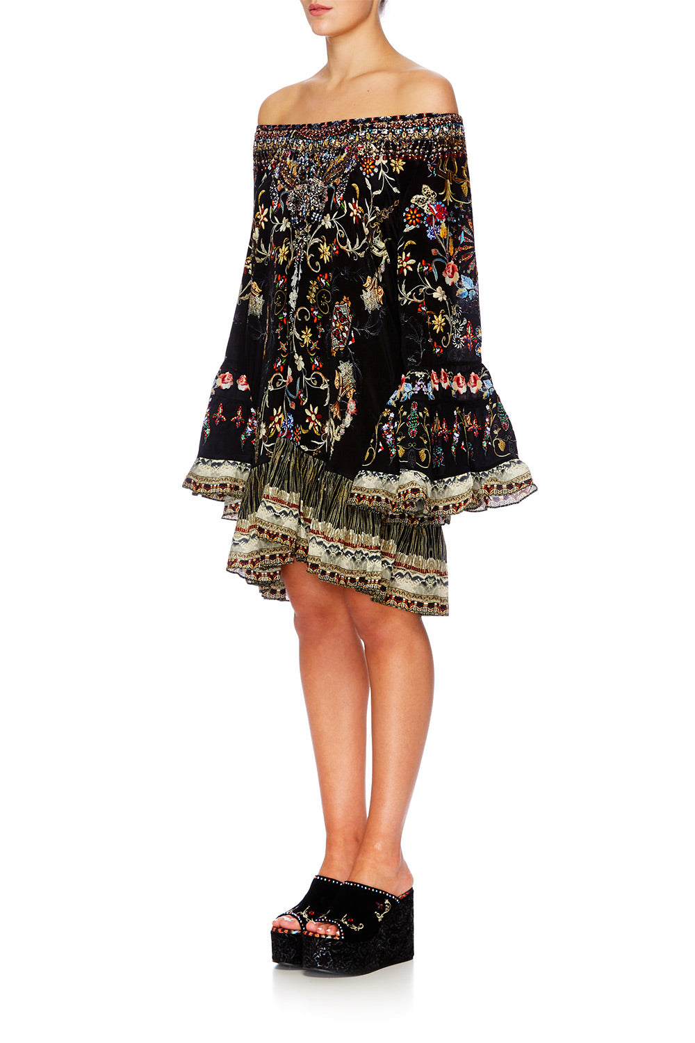 DANCING IN THE DARK A LINE FRILL DRESS