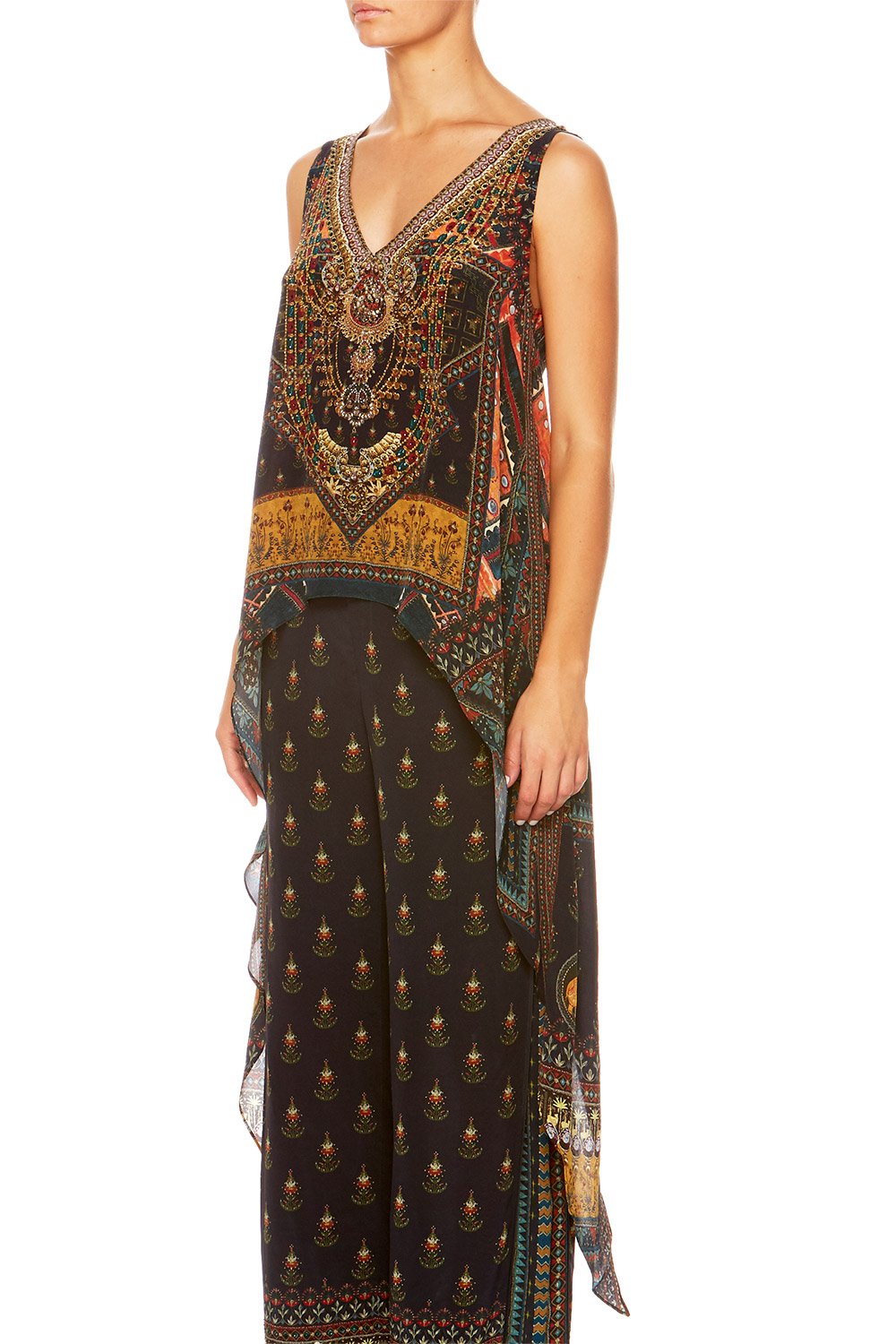 BLISS OF BOHEMIA HIGH LOW CROSS OVERLAY TOP