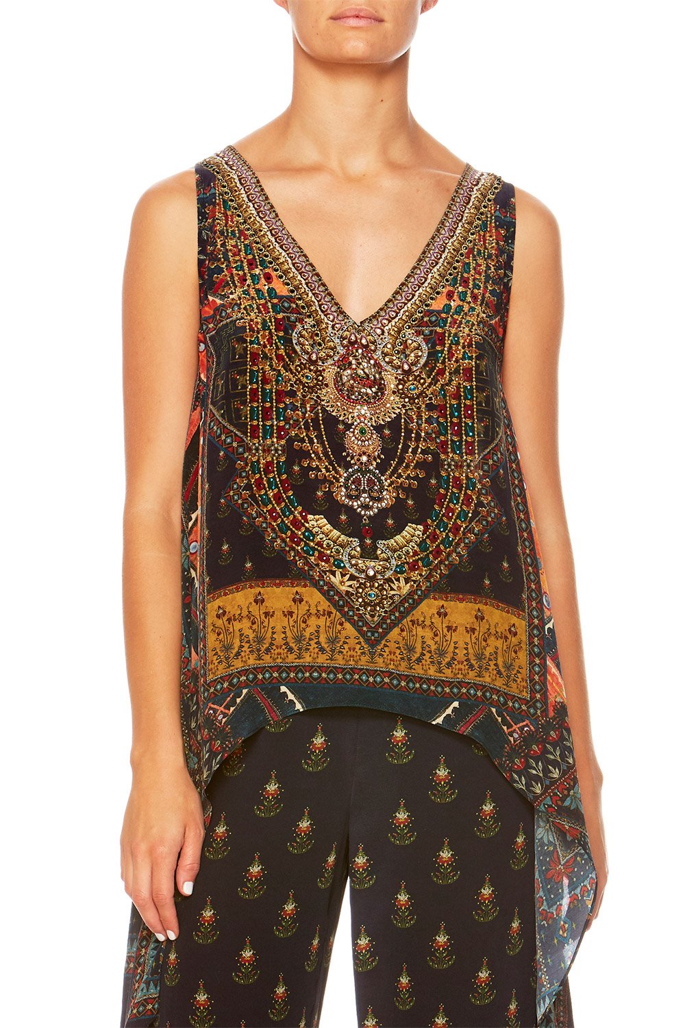 BLISS OF BOHEMIA HIGH LOW CROSS OVERLAY TOP