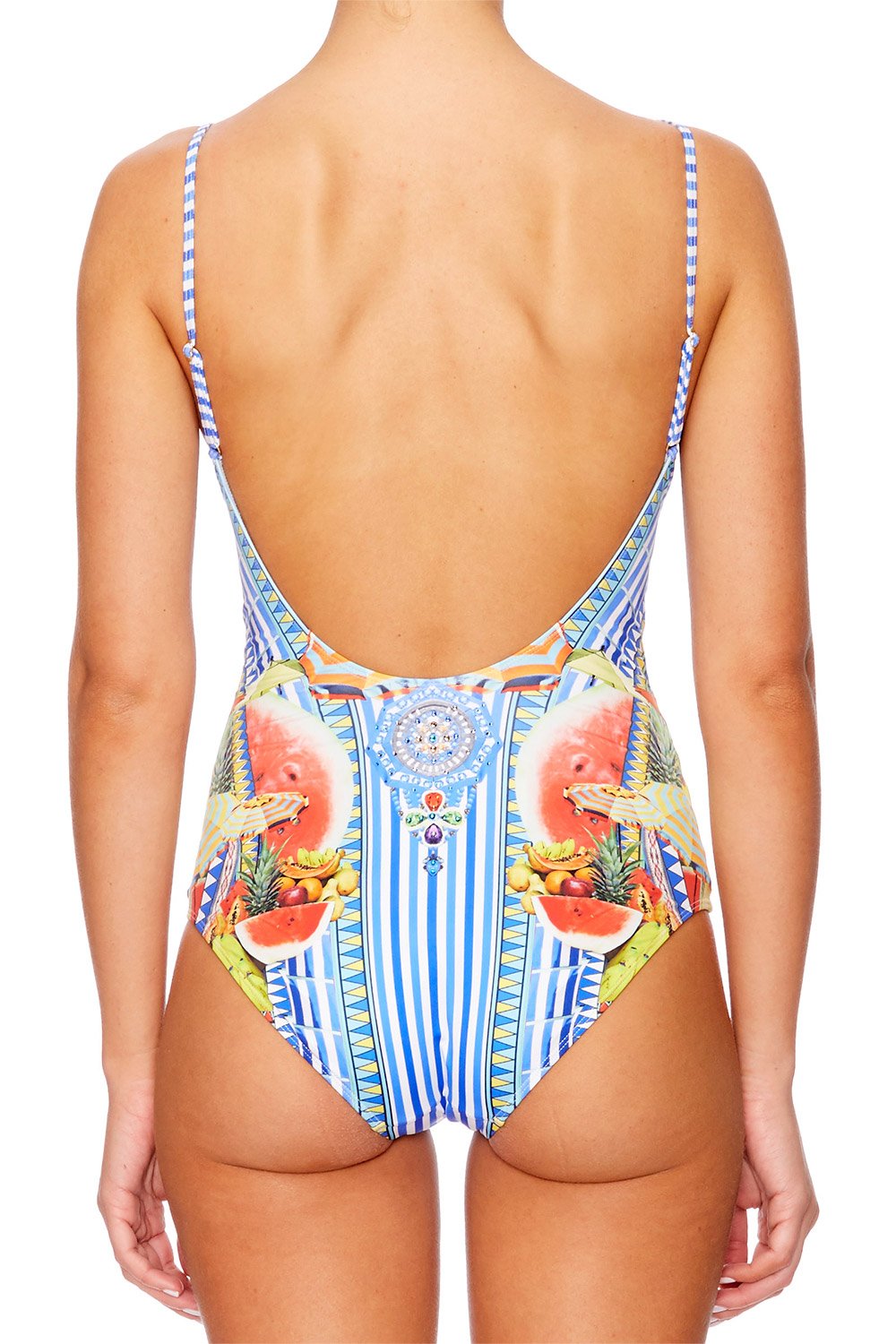 BOOK A SHADE WIRED V-NECK ONE PIECE