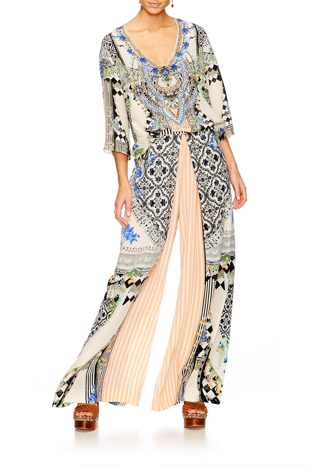 SALVADOR SECRETS OVERSIZED PLEAT PANT