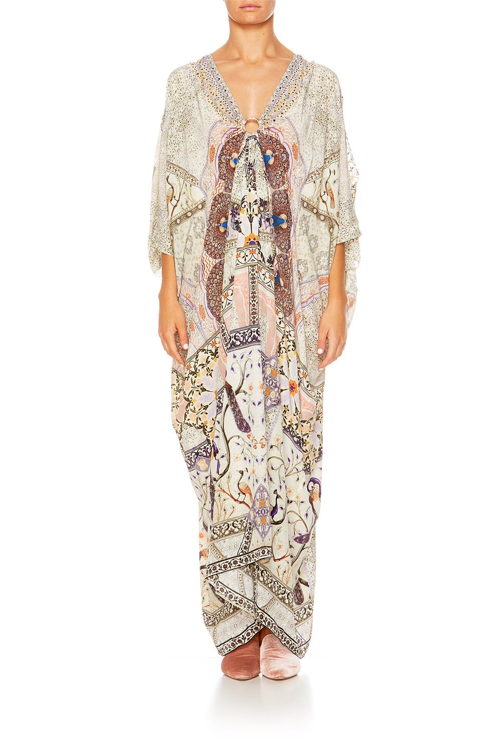 MAMA BAKSHI SPLIT SLEEVE KAFTAN W HARDWEAR