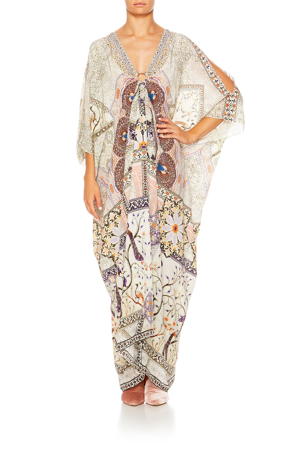 MAMA BAKSHI SPLIT SLEEVE KAFTAN W HARDWEAR