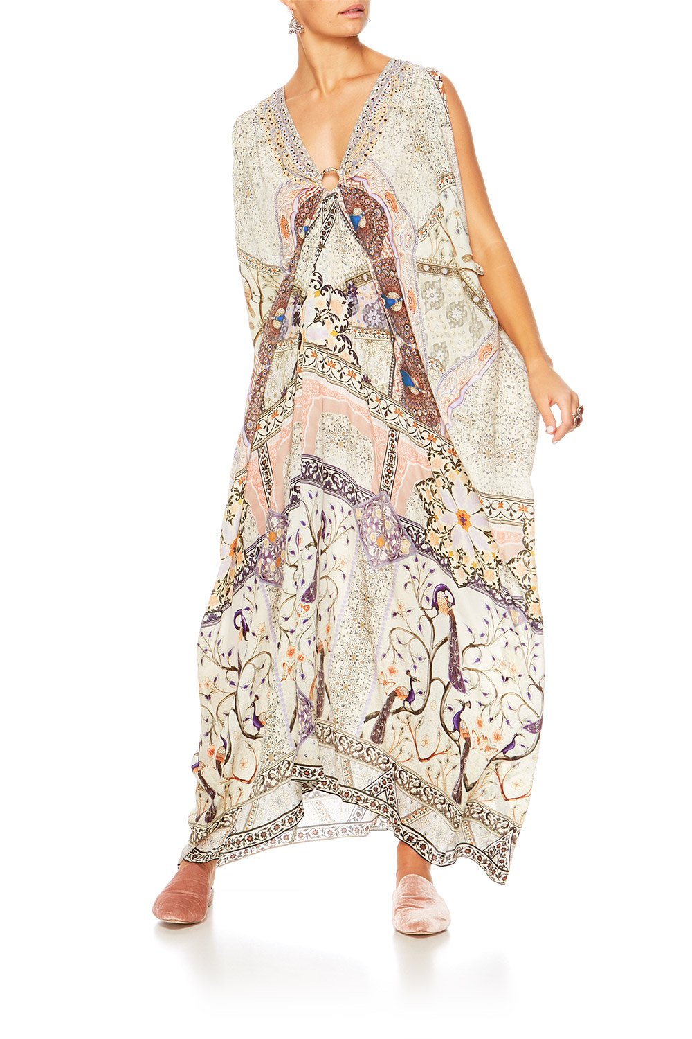 MAMA BAKSHI SPLIT SLEEVE KAFTAN W HARDWEAR