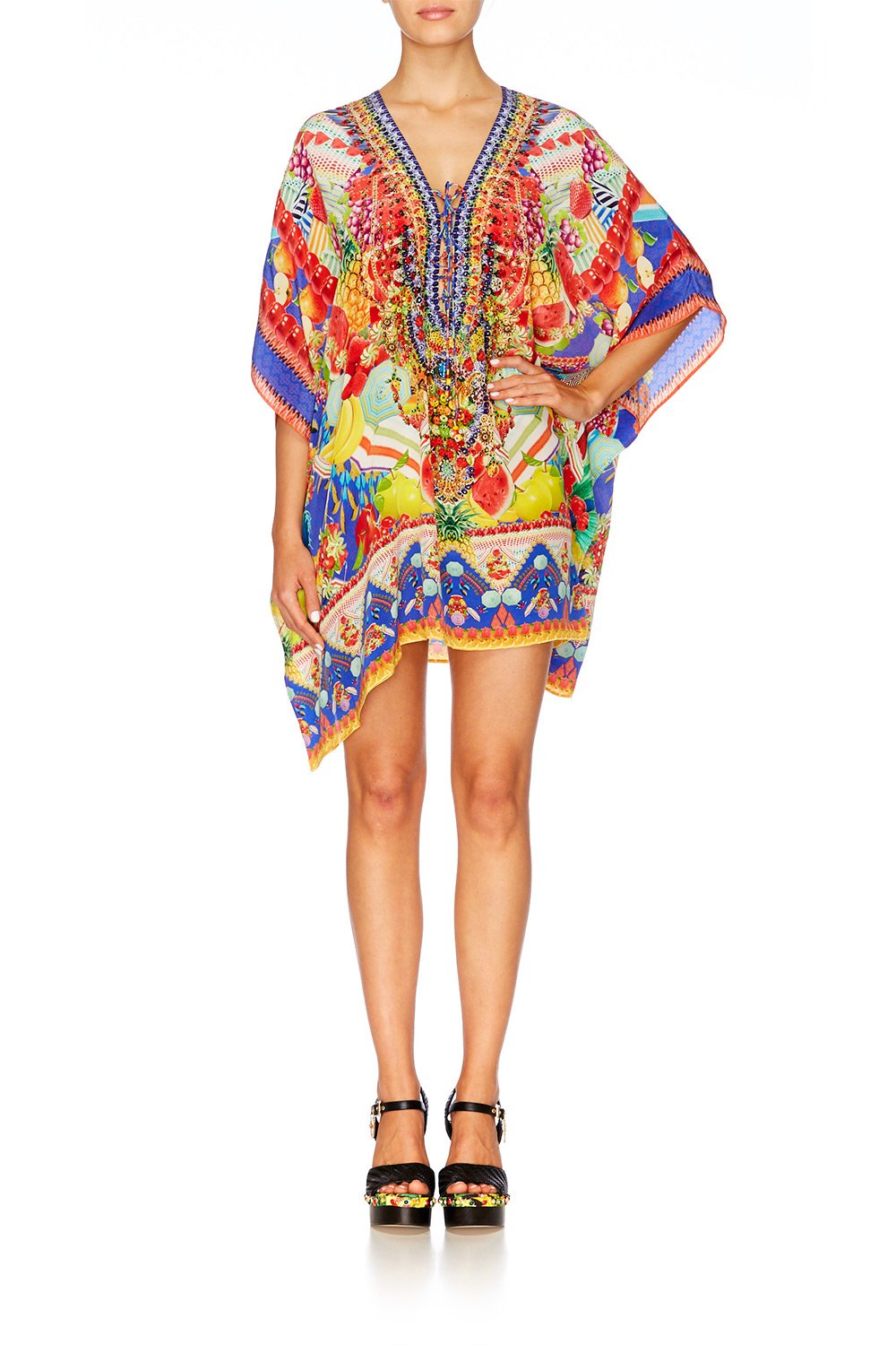 RIO RIOT SHORT LACE UP KAFTAN