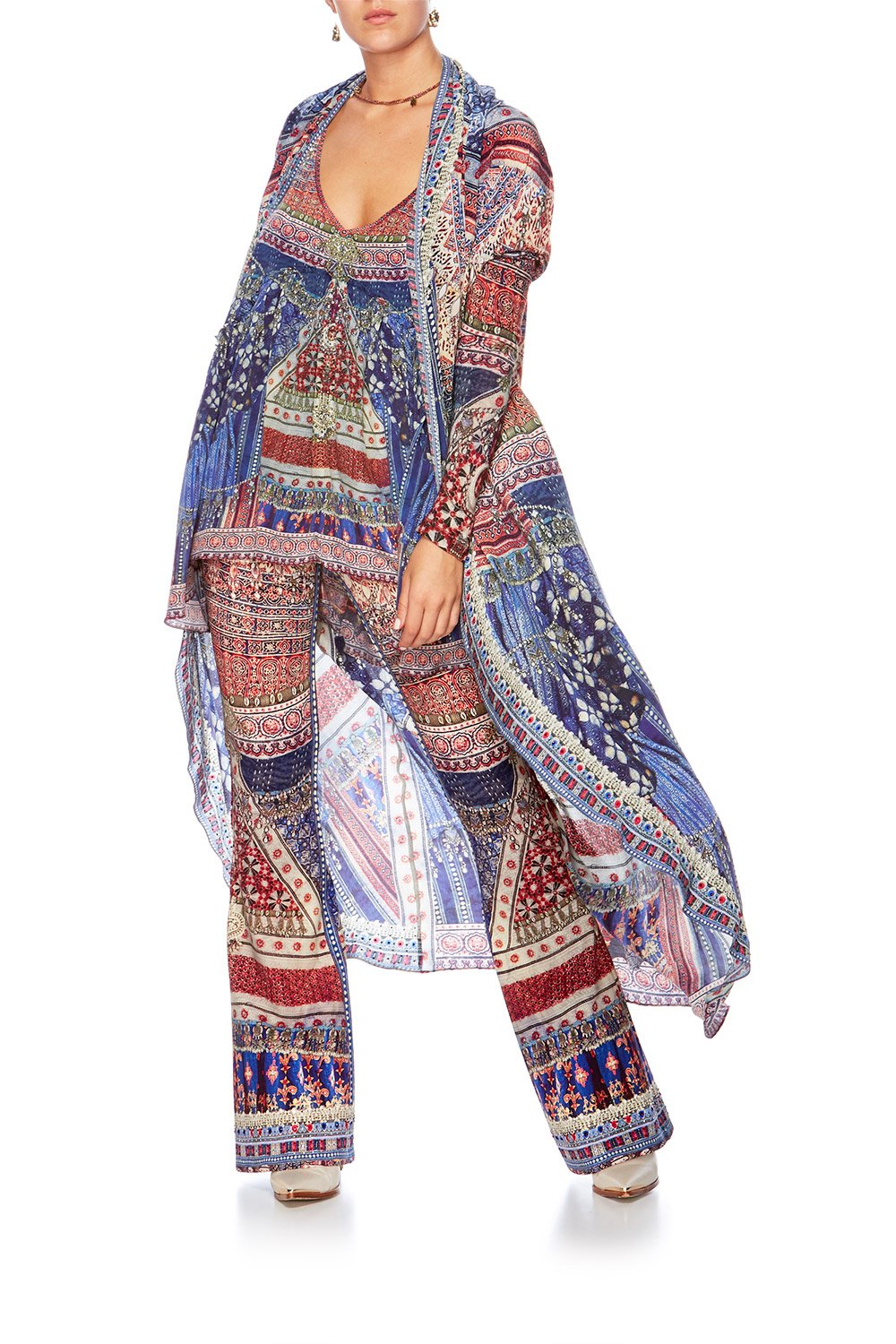 OVERNIGHT BAG LONG CASUAL JACKET W POCKETS